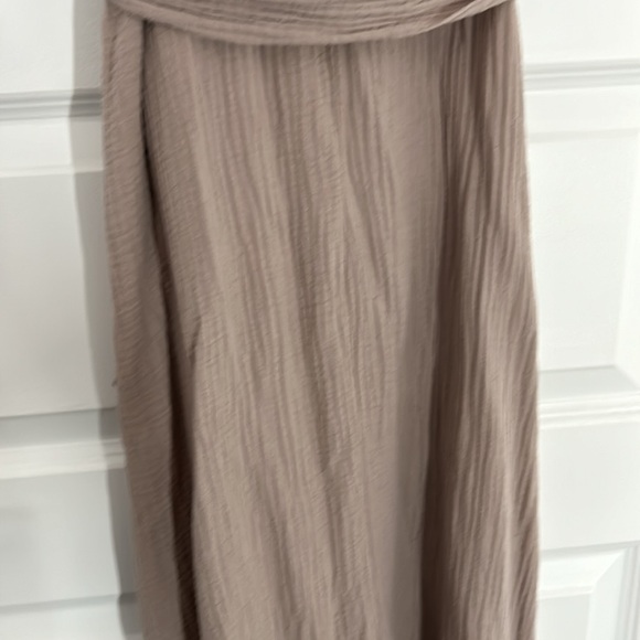 ZARA BASICS  - midi cotton slip dress a line dusty pink spaghetti straps small - Picture 8 of 11